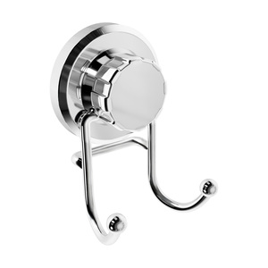 Фото Крючок двойной на вакуумной присоске