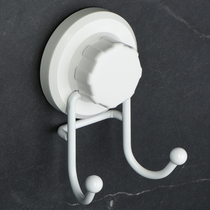 Фото Крючок двойной на вакуумной присоске