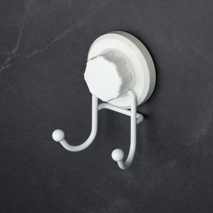 Фото Крючок двойной на вакуумной присоске