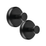 Крючок на вакуумной присоске Black (комплект 2 шт.) (пластик) - фото 1