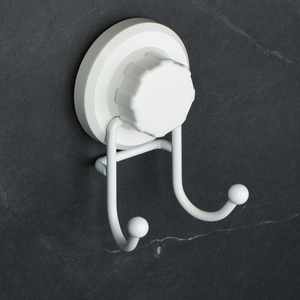 Фото Крючок двойной на вакуумной присоске