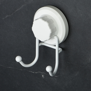 Фото Крючок двойной на вакуумной присоске