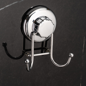 Фото Крючок двойной на вакуумной присоске