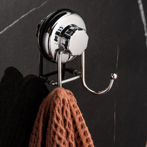 Фото Крючок двойной на вакуумной присоске