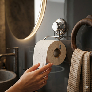 Фото Держатель туалетной бумаги на вакуумной присоске